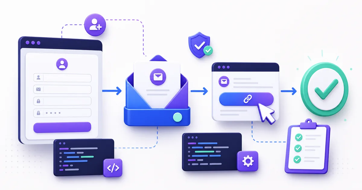 HTML email test workflow with browser preview, inbox, link check, and completion checklist