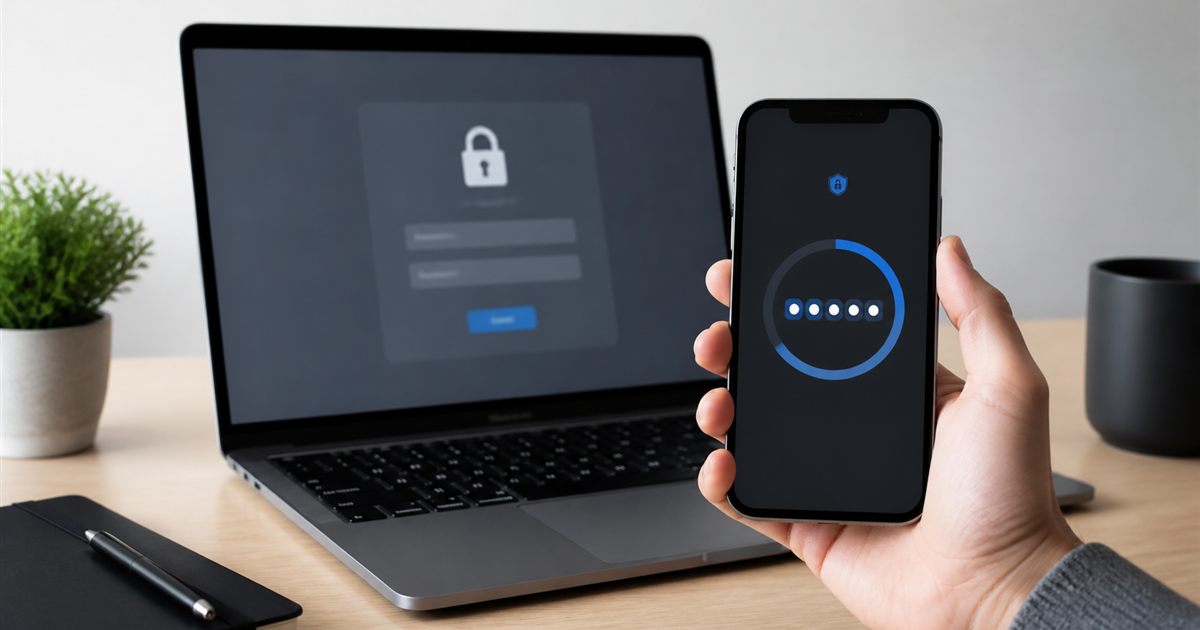 Browser-local two-factor code generator protected by a secret key and countdown shield