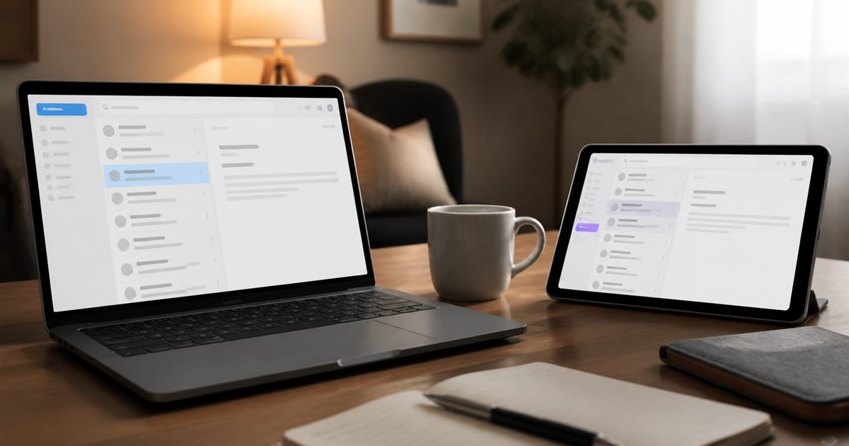 Primary inbox protected by layered shields while low-trust messages route to a separate inbox